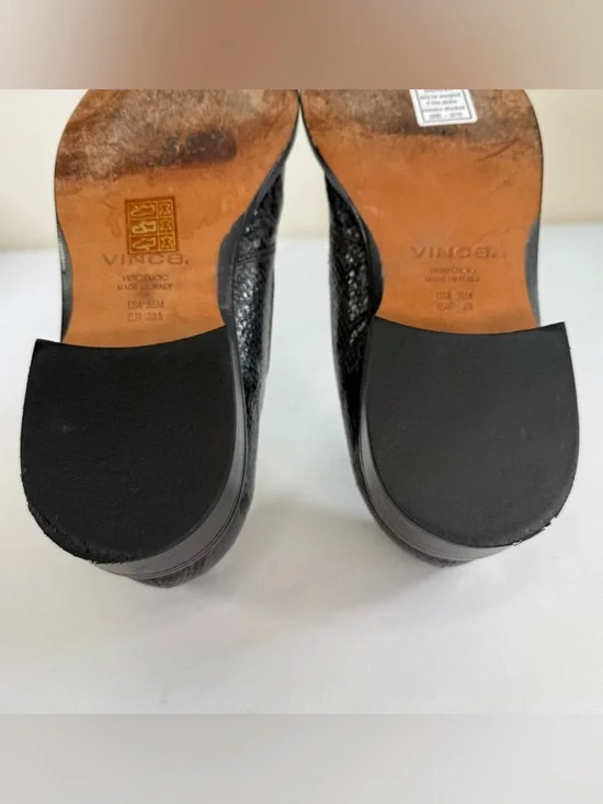 Vince Delmar Slip-On Snake Skin Print Leather Loafers Dress Shoes Size 9.5 - Picture 10 of 13